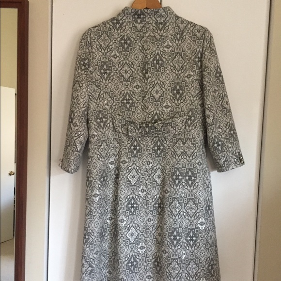 Silver brocade Zara dress coat - Picture 2 of 5